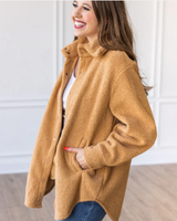 Camel Cozy Shacket