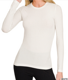 Premium Rib Fitted Round Neck Tshirt