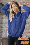 Plus Urban Ribbed Hoodie Top