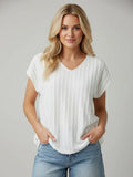 Intricate Textured Knit Pattern Top