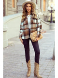 Plaid Flap Pocket Shacket