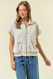 Buttery Soft Flap Pocket Full Zip Top