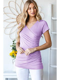 Solid Ruched Top