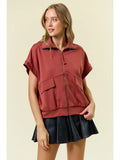 Buttery Soft Flap Pocket Full Zip Top