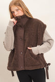 Teddy Sherpa Oversized Vest