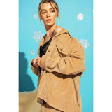 Corduroy Button Down Shirt Jacket