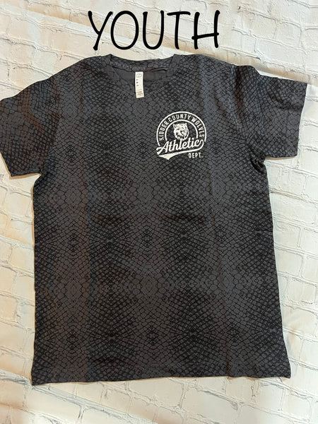 Youth Fine Jersey Black Reptile Tshirt