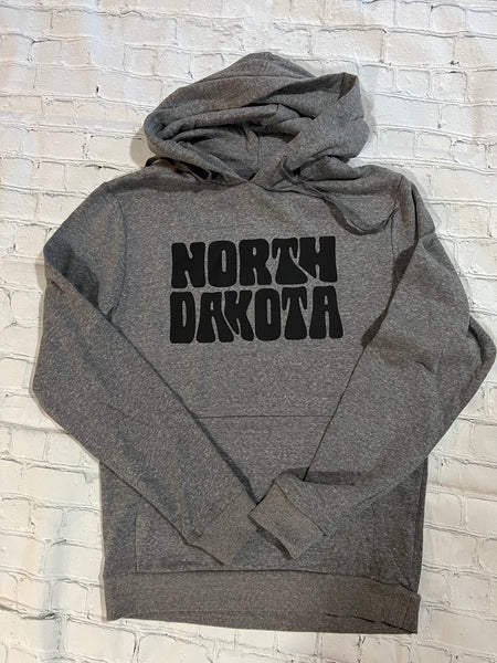 Retro North Dakota Perfect Tri Fleece Hoodie