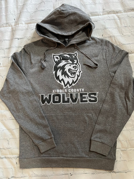 Wolves Perfect Tri Fleece Hoodie Grey Frost