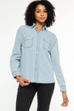 Boyfriend Light Wash Jean Shirt