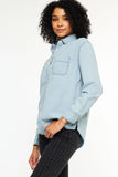 Boyfriend Light Wash Jean Shirt
