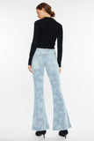 Low Rise Floral Printed Flare Jeans