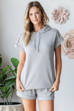 Short Sleeve Scuba Hoodie