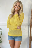 Yellow Crochet Top