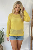 Yellow Crochet Top