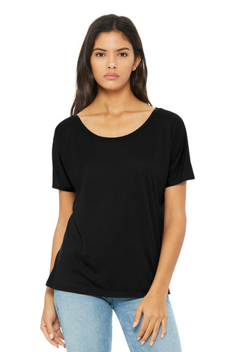 BLACK WOMEN'S SLOUCHY TEE