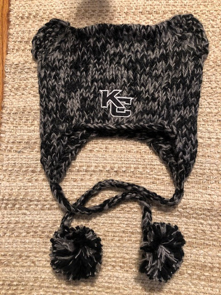 WOLVES HAND KNIT CAT HEAR BEANIE KC