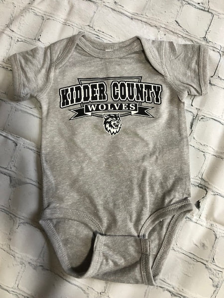 Wolves Infant Melange Onsie