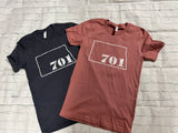 North Dakota 701 Tshirt