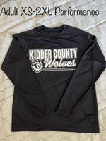 Wolves Dry Zone® Long Sleeve Raglan T-Shirt