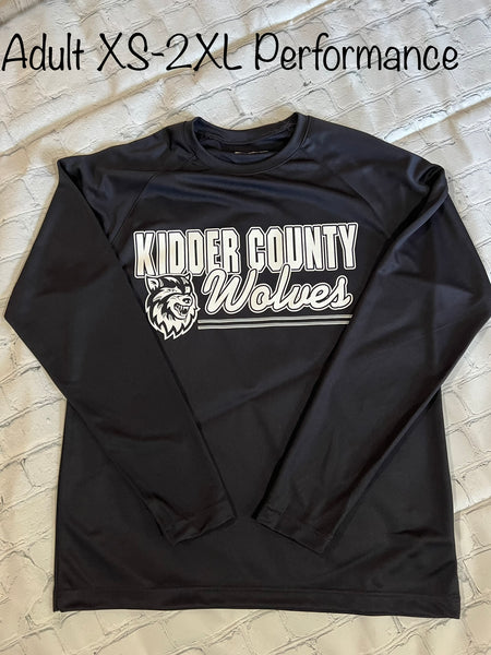 Wolves Dry Zone® Long Sleeve Raglan T-Shirt