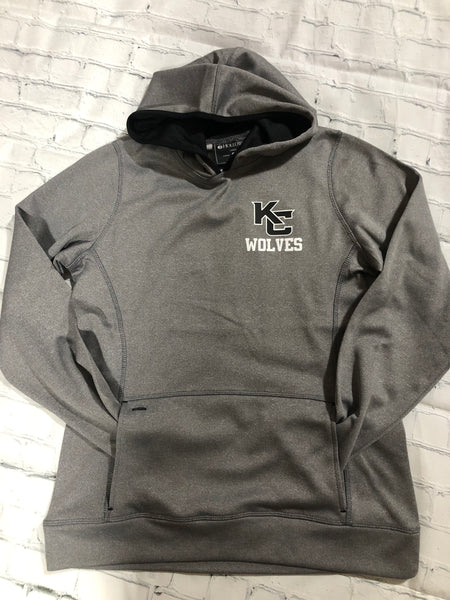 Holloway Ladies Wolves Hoodie Grey