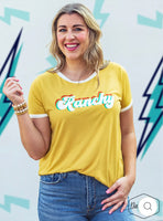 Ranchy Short Sleeve Mustard Ringer Tshirt