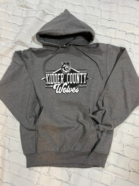 Wolves Adult Graphite Hoodie