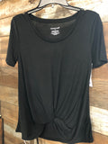 Twisted Front Soft Short Sleeve Tshirt